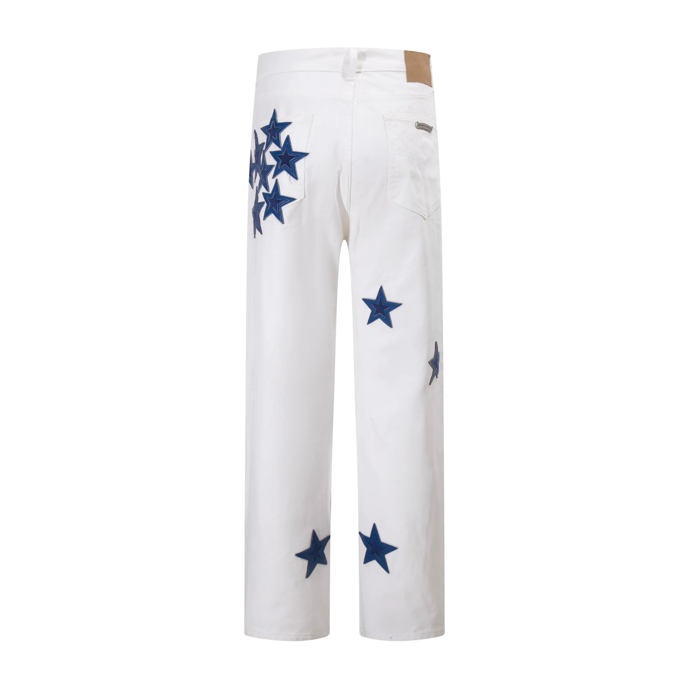 P260 Style No.: H889 Crow Heart & 𝐂𝐡𝐫𝐨𝐦𝐞 𝐇𝐞𝐚𝐫𝐭 ss25 new Fontainebleau limited star 💫 patchwork leather jeans. Styles with different washed textures are very friendly to people with thin legs. The slightly flared version perfectly modifies the leg shape. The timeless and moderate length makes it easy to match and match. It is the basis for various styles and is a must-have in your wardrobe! The fabric is stiff but also makes the upper body soft without losing texture. The washing process is even more perfect. It is a must-have item for everyone! ! ! Washed wheat, hang tag, pants label, three labels complete Color: white Size: 28-30-32-34-36
